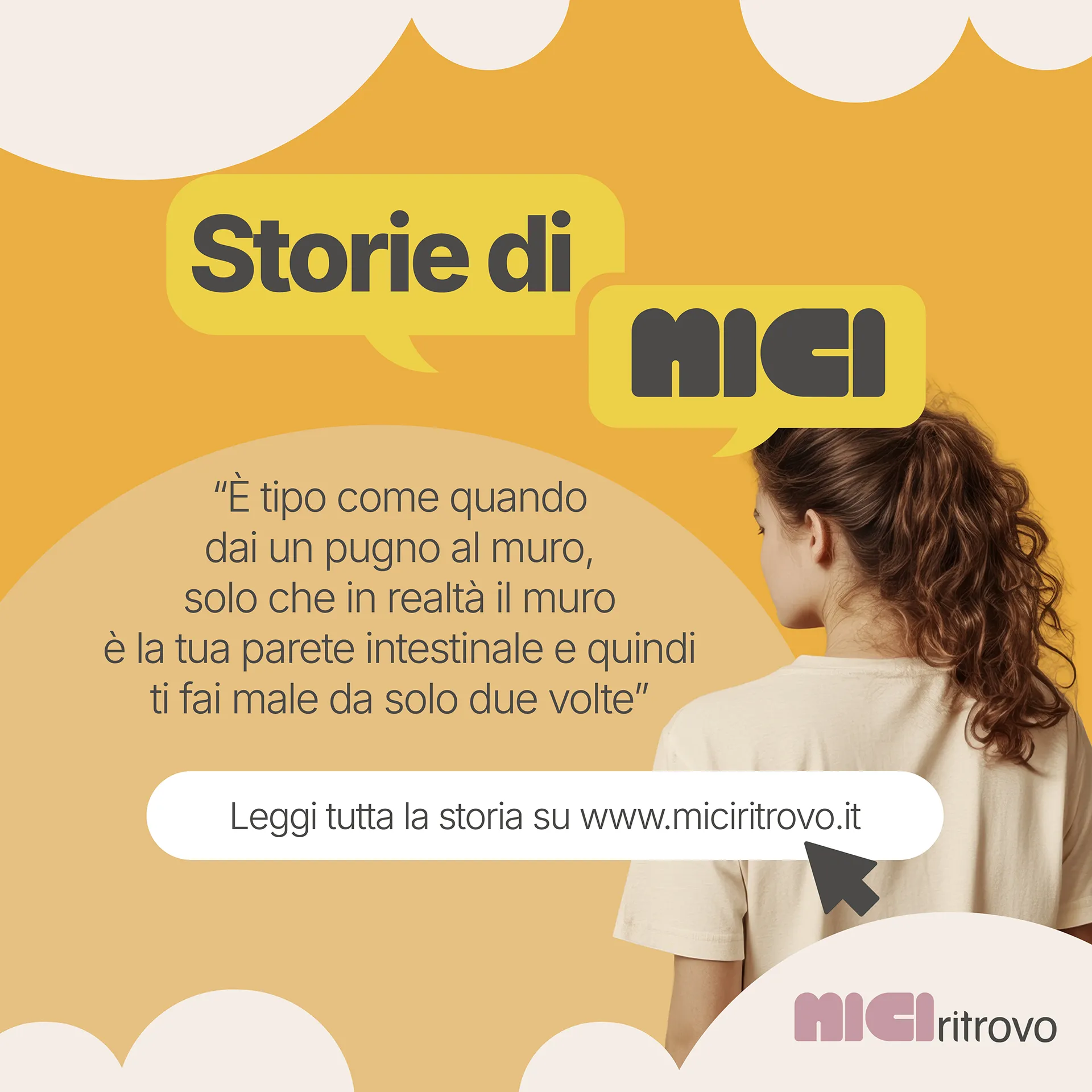 MICIritrovo: storia di una persona che convive con le MICI